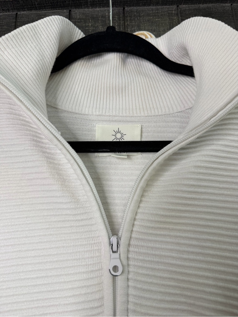 Offline by Aerie White Textured Half Zip Sweater - Picture 4 of 13